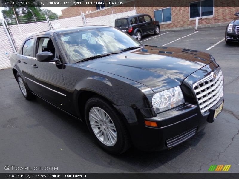 Brilliant Black Crystal Pearl / Dark Slate Gray 2008 Chrysler 300 LX