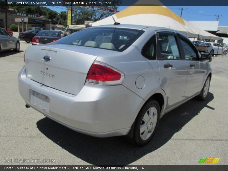 Brilliant Silver Metallic / Medium Stone 2009 Ford Focus S Sedan