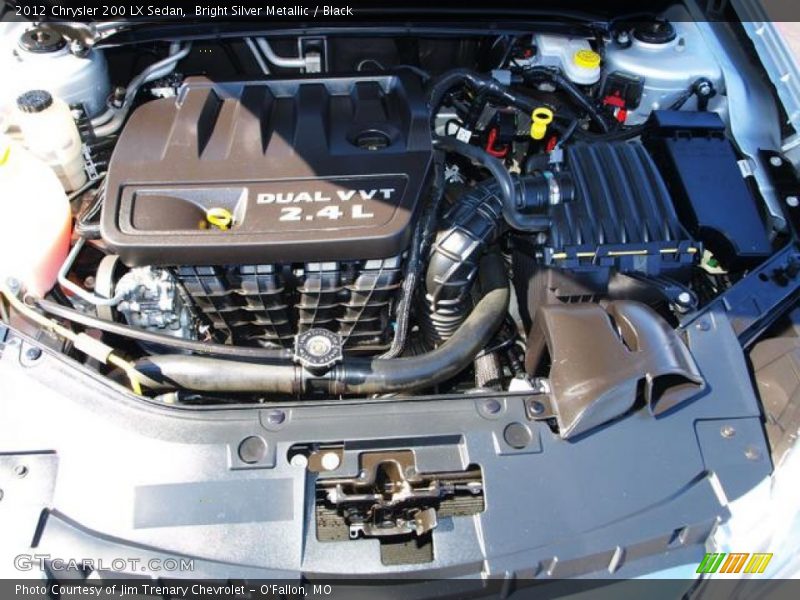 Bright Silver Metallic / Black 2012 Chrysler 200 LX Sedan