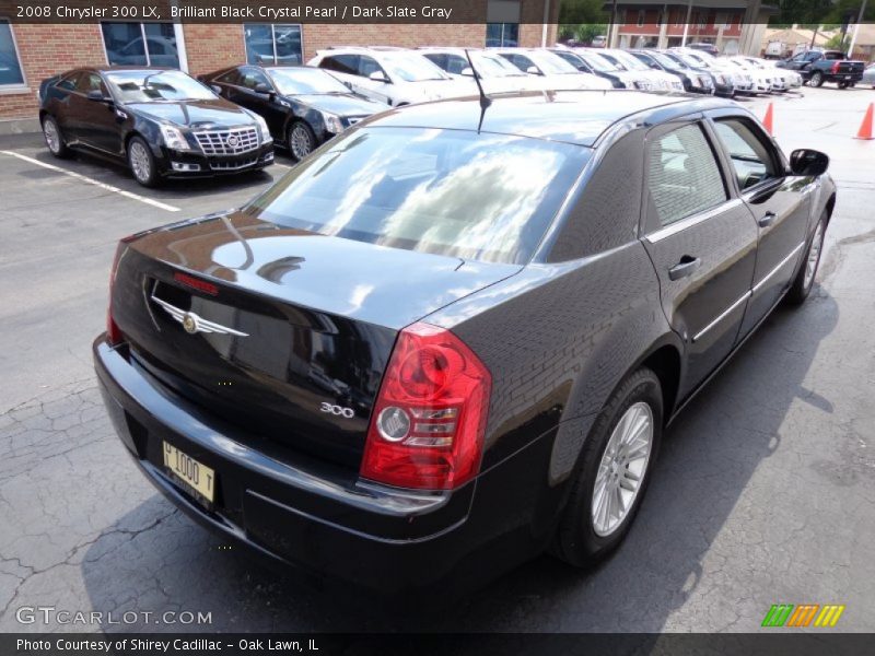 Brilliant Black Crystal Pearl / Dark Slate Gray 2008 Chrysler 300 LX