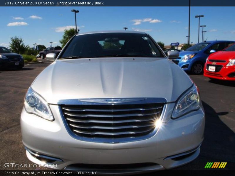 Bright Silver Metallic / Black 2012 Chrysler 200 LX Sedan