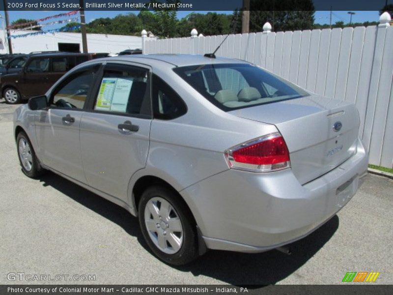 Brilliant Silver Metallic / Medium Stone 2009 Ford Focus S Sedan