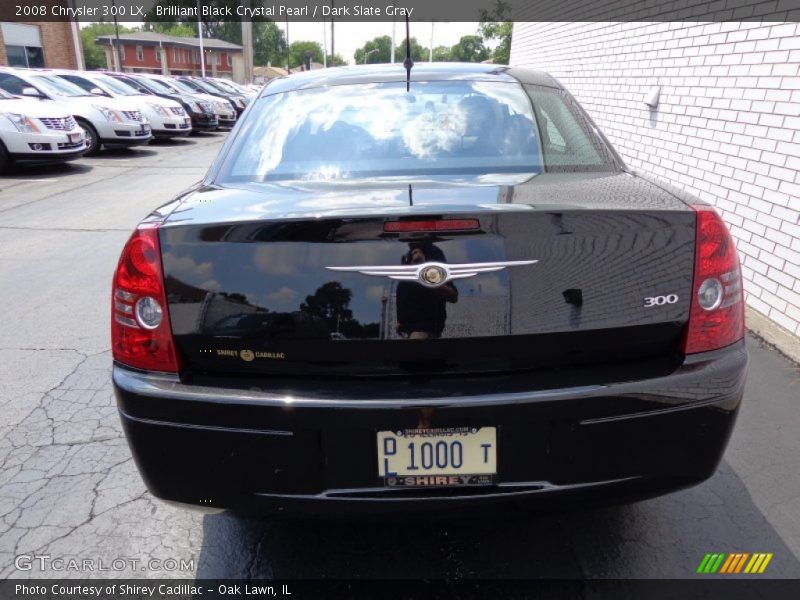 Brilliant Black Crystal Pearl / Dark Slate Gray 2008 Chrysler 300 LX
