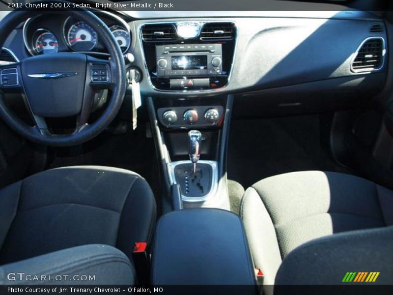 Bright Silver Metallic / Black 2012 Chrysler 200 LX Sedan