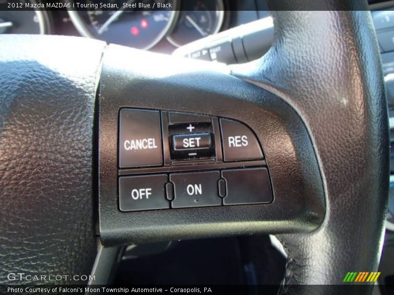 Steel Blue / Black 2012 Mazda MAZDA6 i Touring Sedan