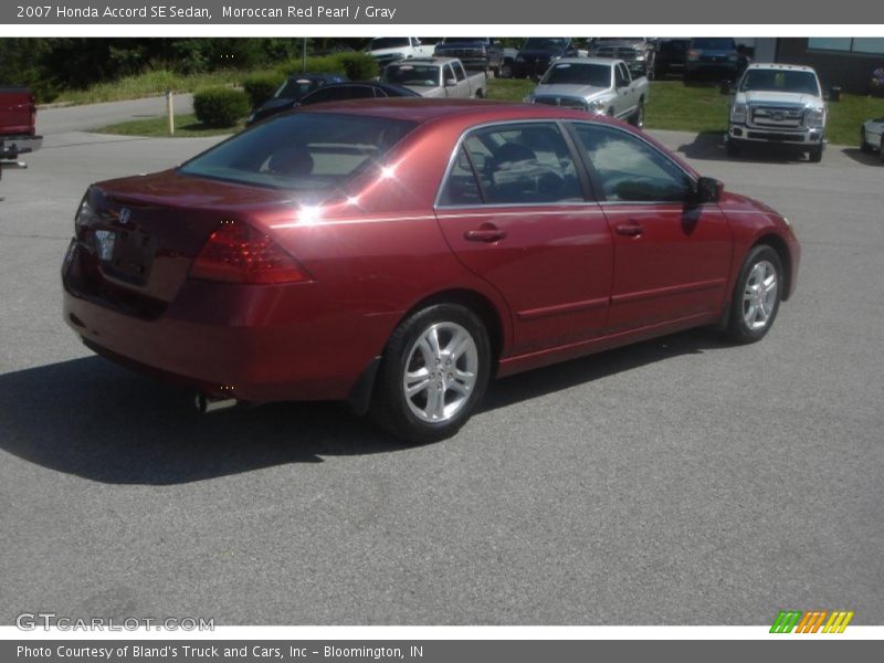 Moroccan Red Pearl / Gray 2007 Honda Accord SE Sedan