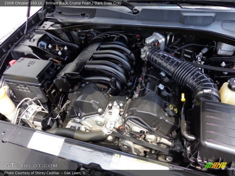 Brilliant Black Crystal Pearl / Dark Slate Gray 2008 Chrysler 300 LX