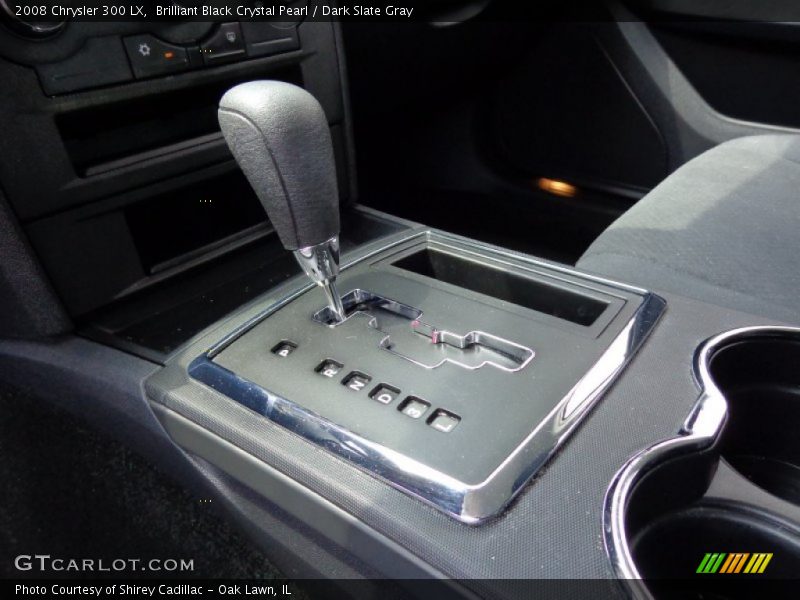 Brilliant Black Crystal Pearl / Dark Slate Gray 2008 Chrysler 300 LX
