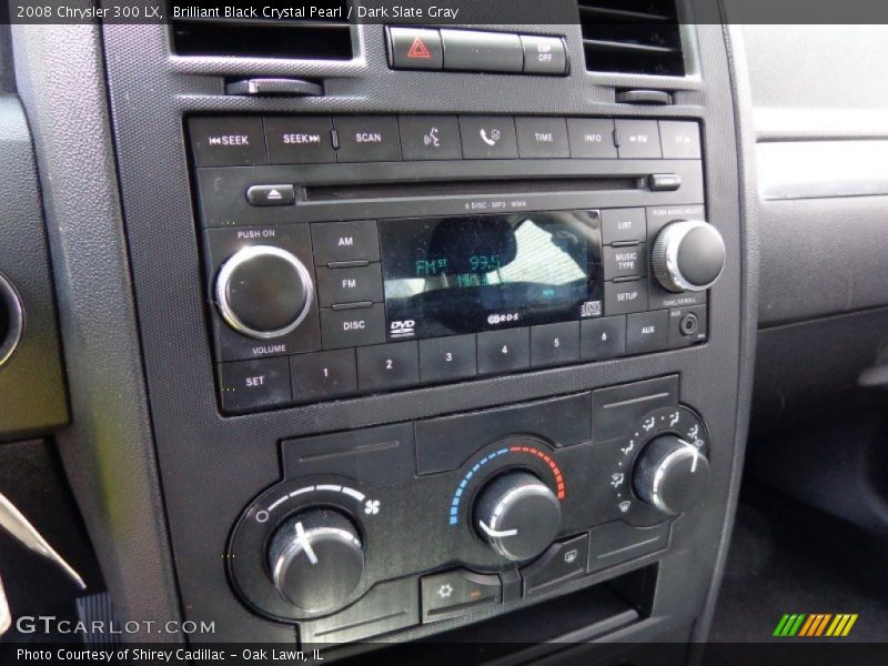 Brilliant Black Crystal Pearl / Dark Slate Gray 2008 Chrysler 300 LX