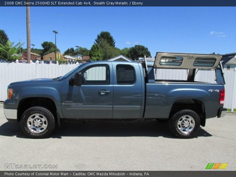 Stealth Gray Metallic / Ebony 2008 GMC Sierra 2500HD SLT Extended Cab 4x4