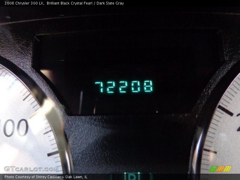 Brilliant Black Crystal Pearl / Dark Slate Gray 2008 Chrysler 300 LX
