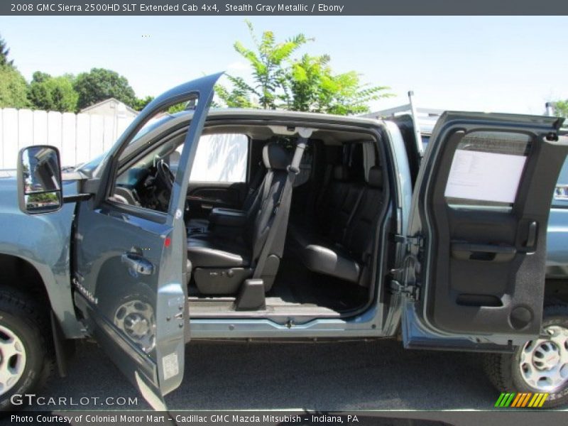 Stealth Gray Metallic / Ebony 2008 GMC Sierra 2500HD SLT Extended Cab 4x4