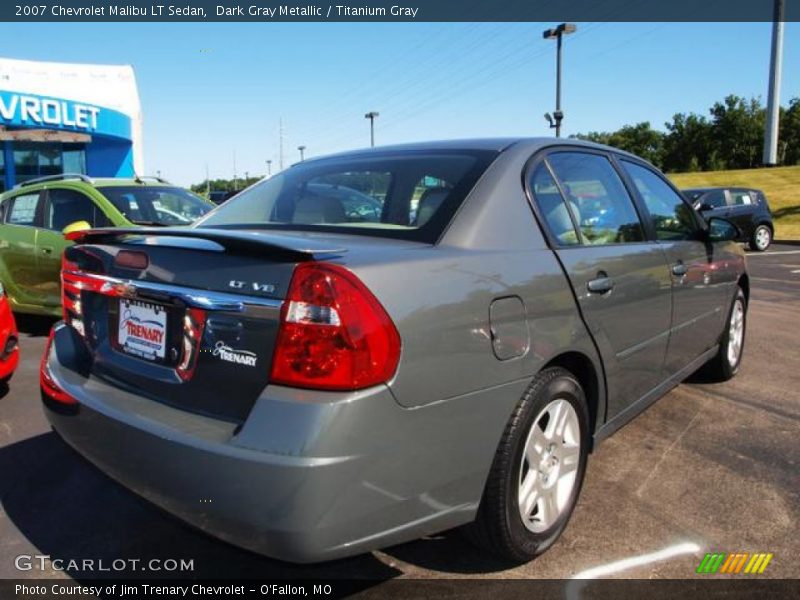 Dark Gray Metallic / Titanium Gray 2007 Chevrolet Malibu LT Sedan