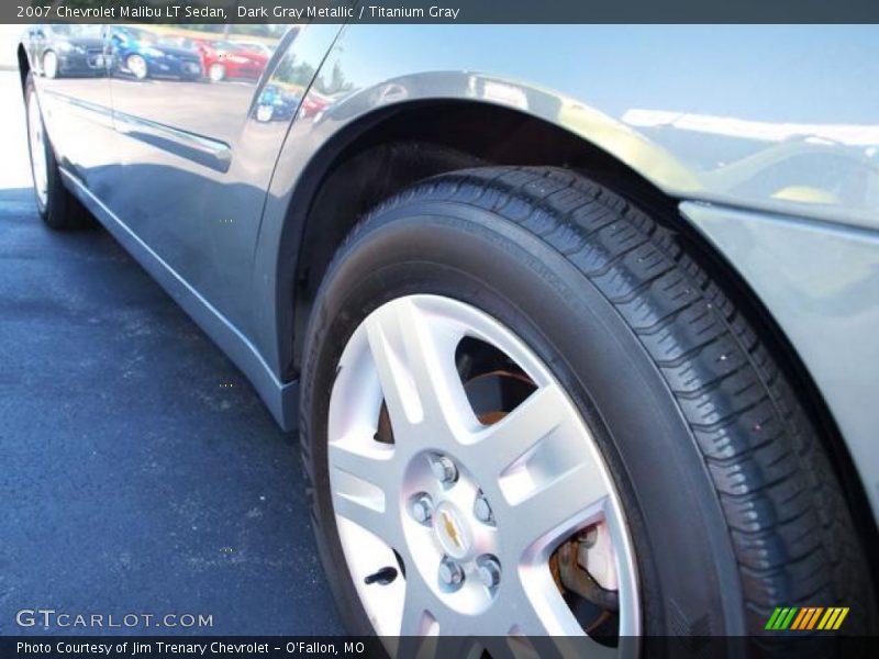 Dark Gray Metallic / Titanium Gray 2007 Chevrolet Malibu LT Sedan
