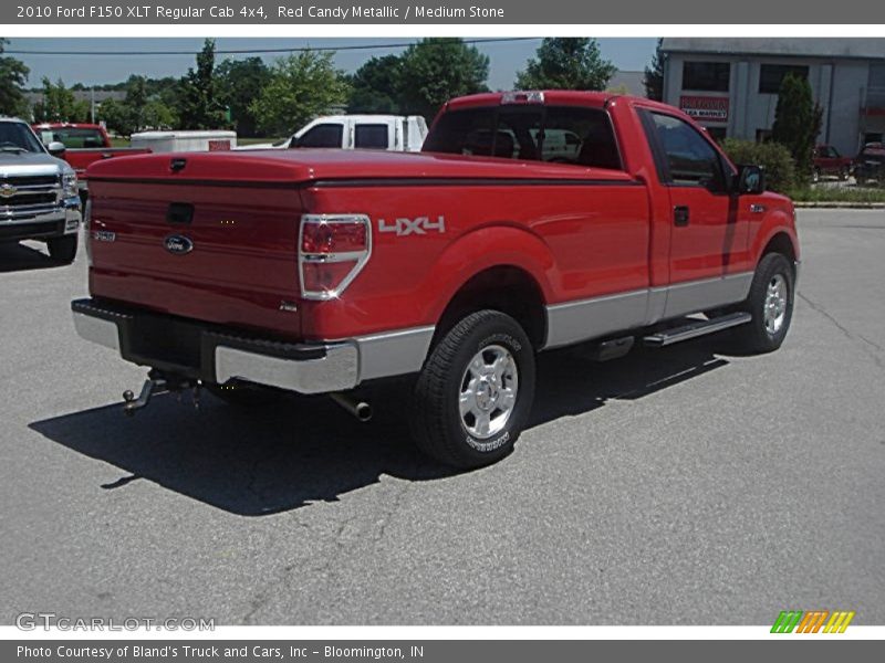 Red Candy Metallic / Medium Stone 2010 Ford F150 XLT Regular Cab 4x4