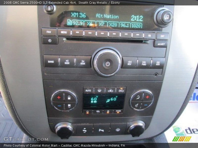 Stealth Gray Metallic / Ebony 2008 GMC Sierra 2500HD SLT Extended Cab 4x4