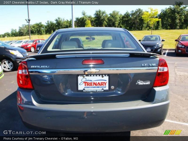 Dark Gray Metallic / Titanium Gray 2007 Chevrolet Malibu LT Sedan