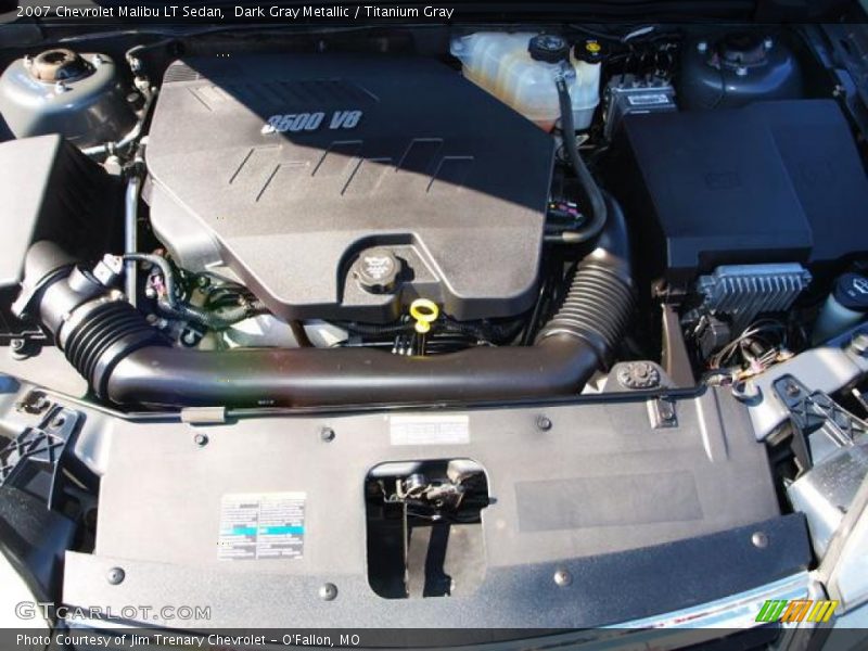 Dark Gray Metallic / Titanium Gray 2007 Chevrolet Malibu LT Sedan