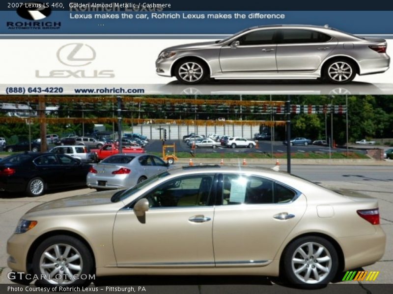 Golden Almond Metallic / Cashmere 2007 Lexus LS 460