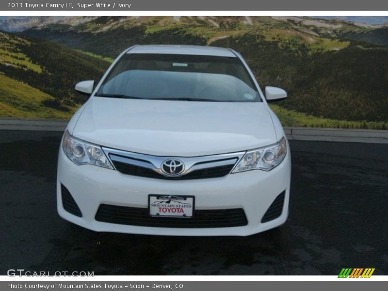 Super White / Ivory 2013 Toyota Camry LE