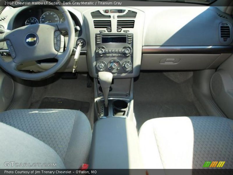 Dark Gray Metallic / Titanium Gray 2007 Chevrolet Malibu LT Sedan