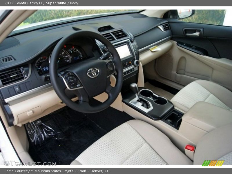 Super White / Ivory 2013 Toyota Camry LE