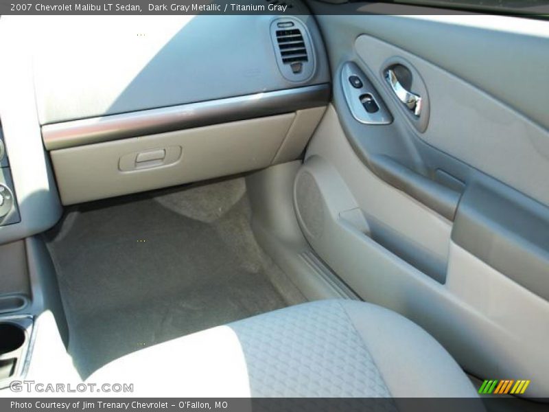 Dark Gray Metallic / Titanium Gray 2007 Chevrolet Malibu LT Sedan