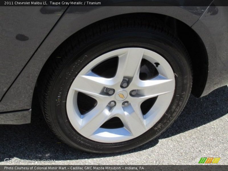 Taupe Gray Metallic / Titanium 2011 Chevrolet Malibu LS