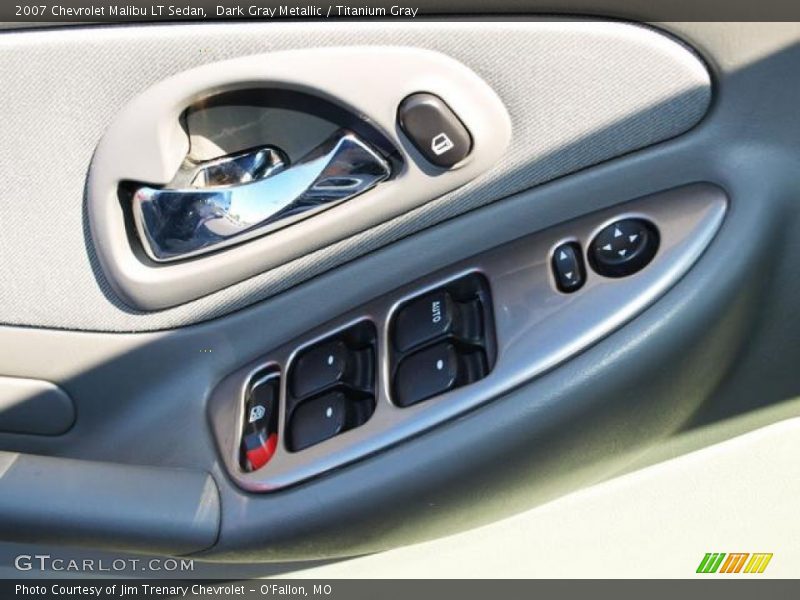 Dark Gray Metallic / Titanium Gray 2007 Chevrolet Malibu LT Sedan