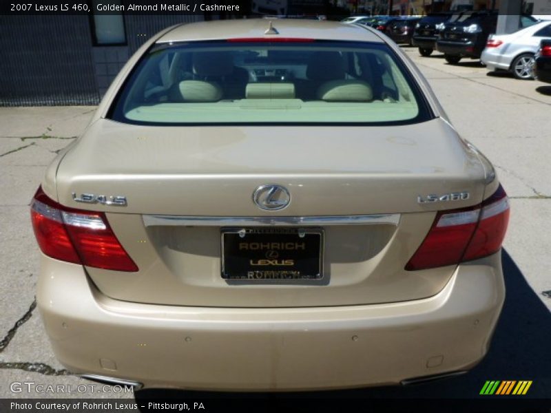 Golden Almond Metallic / Cashmere 2007 Lexus LS 460