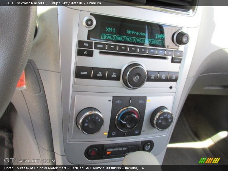 Taupe Gray Metallic / Titanium 2011 Chevrolet Malibu LS