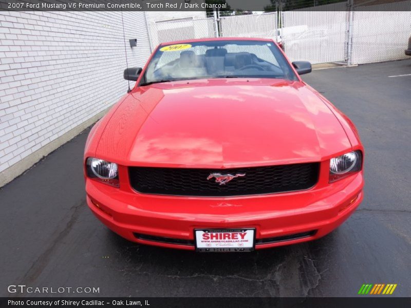 Torch Red / Dark Charcoal 2007 Ford Mustang V6 Premium Convertible