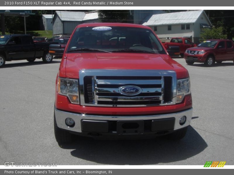 Red Candy Metallic / Medium Stone 2010 Ford F150 XLT Regular Cab 4x4