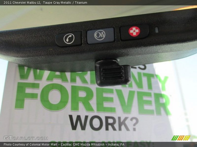 Taupe Gray Metallic / Titanium 2011 Chevrolet Malibu LS