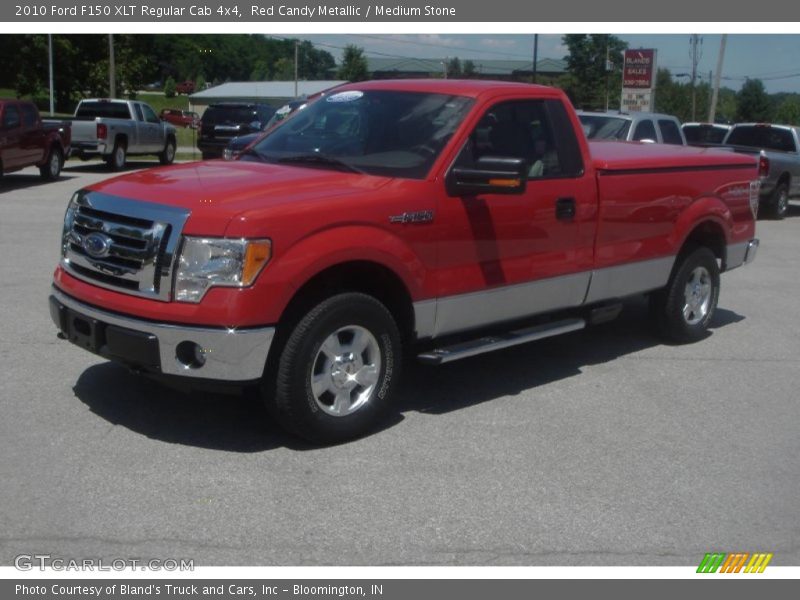 Red Candy Metallic / Medium Stone 2010 Ford F150 XLT Regular Cab 4x4