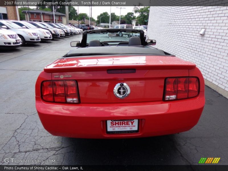 Torch Red / Dark Charcoal 2007 Ford Mustang V6 Premium Convertible