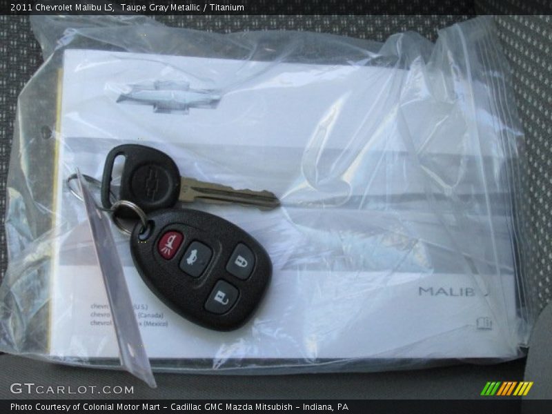 Taupe Gray Metallic / Titanium 2011 Chevrolet Malibu LS