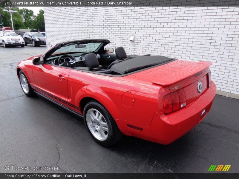 Torch Red / Dark Charcoal 2007 Ford Mustang V6 Premium Convertible