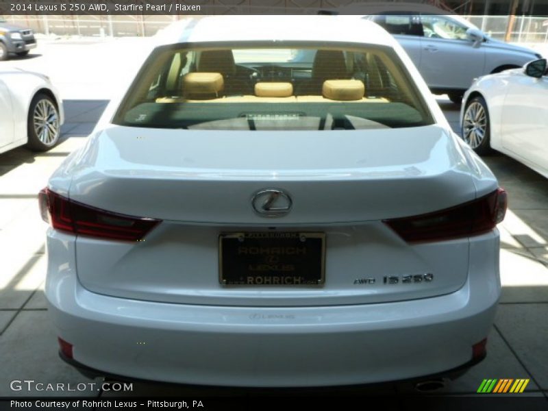 Starfire Pearl / Flaxen 2014 Lexus IS 250 AWD