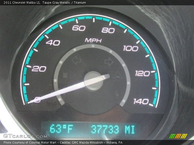 Taupe Gray Metallic / Titanium 2011 Chevrolet Malibu LS
