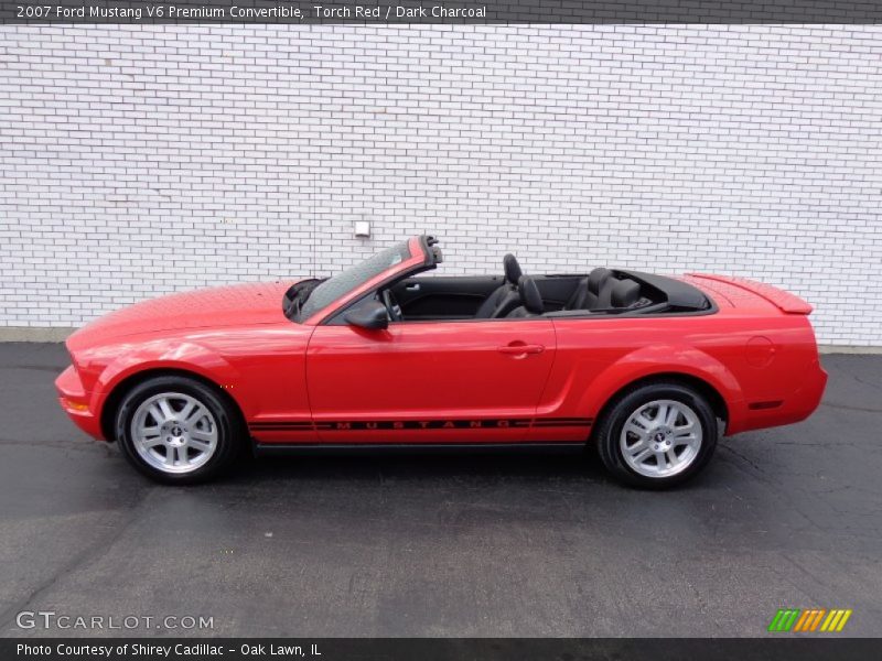 Torch Red / Dark Charcoal 2007 Ford Mustang V6 Premium Convertible