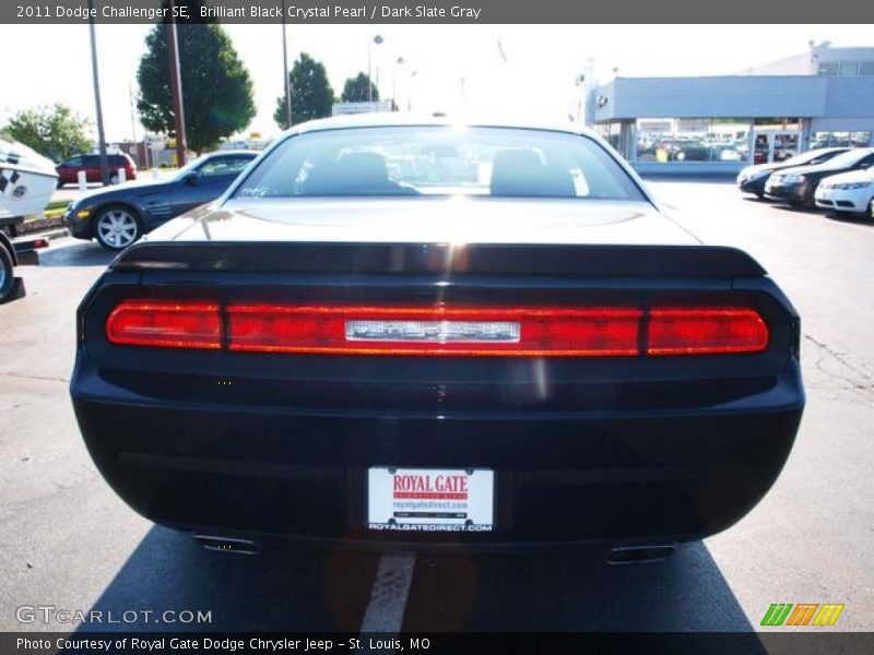 Brilliant Black Crystal Pearl / Dark Slate Gray 2011 Dodge Challenger SE