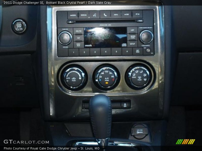 Brilliant Black Crystal Pearl / Dark Slate Gray 2011 Dodge Challenger SE