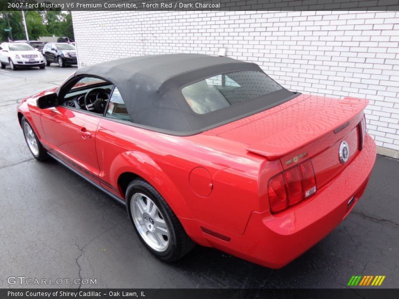 Torch Red / Dark Charcoal 2007 Ford Mustang V6 Premium Convertible