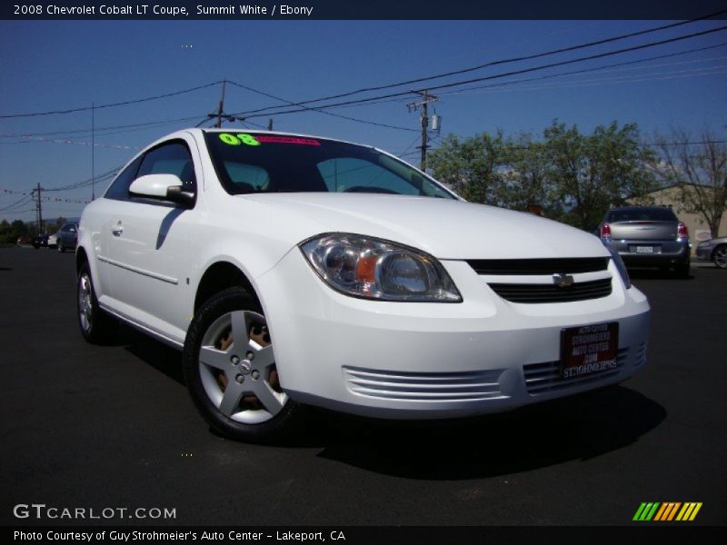 Summit White / Ebony 2008 Chevrolet Cobalt LT Coupe