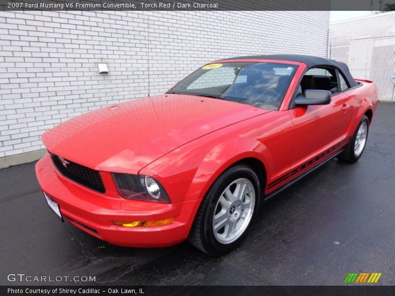 Torch Red / Dark Charcoal 2007 Ford Mustang V6 Premium Convertible