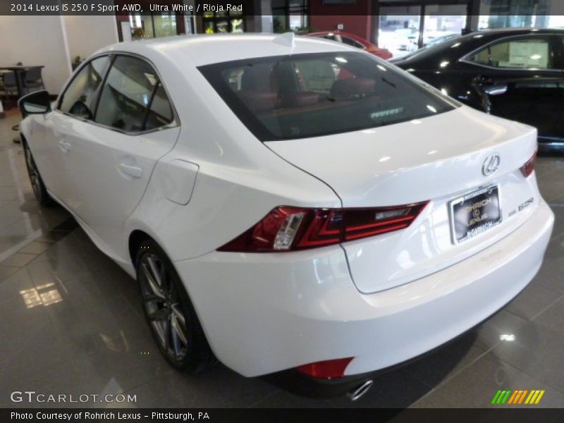 Ultra White / Rioja Red 2014 Lexus IS 250 F Sport AWD