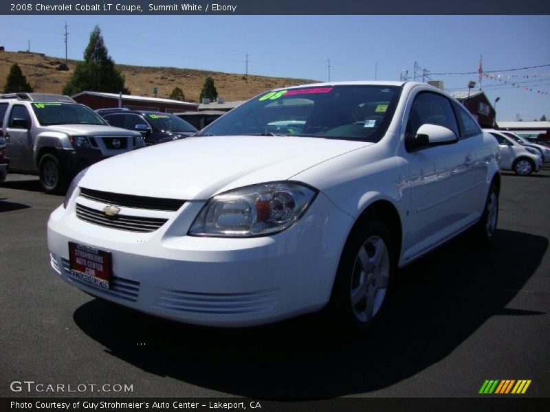 Summit White / Ebony 2008 Chevrolet Cobalt LT Coupe