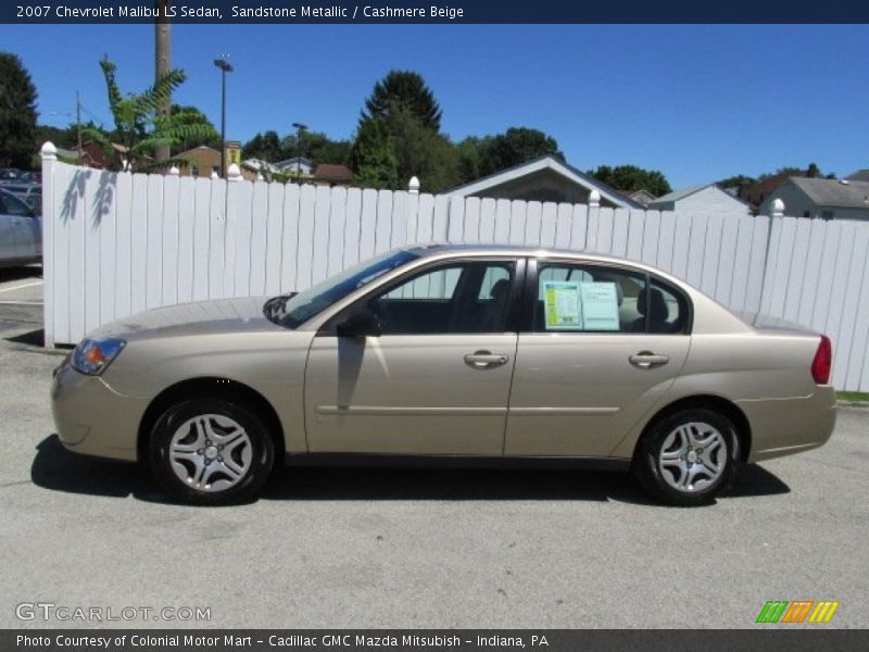 Sandstone Metallic / Cashmere Beige 2007 Chevrolet Malibu LS Sedan