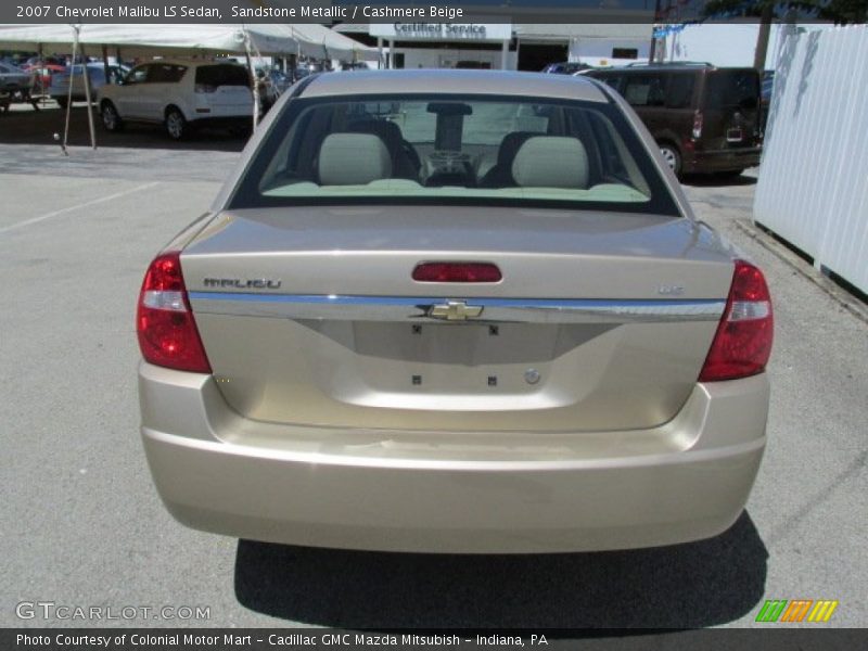 Sandstone Metallic / Cashmere Beige 2007 Chevrolet Malibu LS Sedan